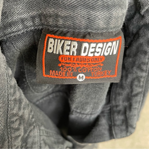 Vintage Sturgis 2000 60th Anniversary Black Hills M Denim Button Up Shirt Top - Picture 11 of 11